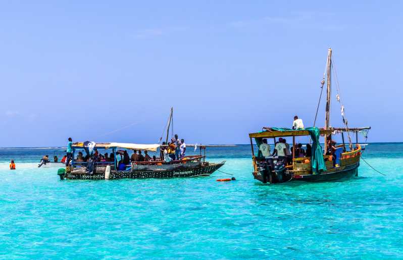 Sail to Kisite Mpunguti Marine Park  while on our Wasini dolphin tour and an an affordable coastal trip.