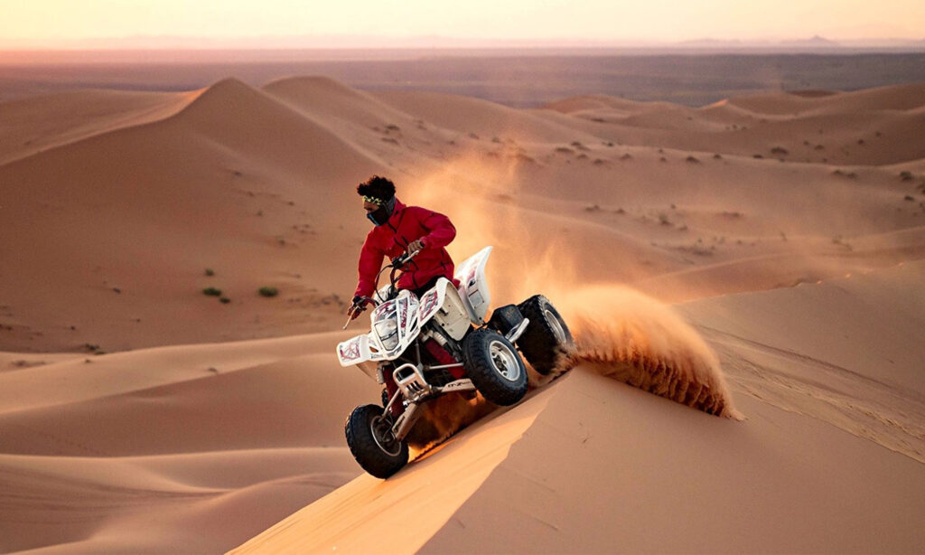 thrilling 4x4 dune safari across either the Kinondo or Chale sand dunes while on a diani ocean bliss, Kongo river canoeing and sand dune safari by Belle Asili Voyages the best tour operator for coastal safaris in Kenya